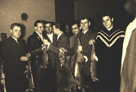 Preisübergabe in der Hubertuswoche 1956